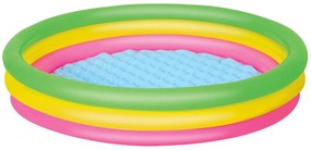 Bestway Detský nafukovací bazén troj-farebný 152cm x 30cm 51103