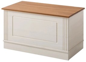 Biela truhlica z borovicového dreva 80x45 cm Anita – Støraa