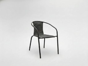 CH Záhradná ratanová stolička  - tmavohnedá