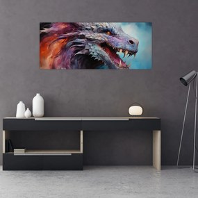 Obraz - Ilustrácia draka (120x50 cm)