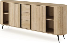 Komoda Luvio 196 cm so zásuvkami - dub cremona