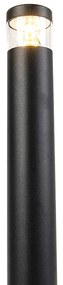 Moderná vonkajšia lampa čierna 100 cm IP44 vrátane LED - Roxy