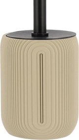 Sada kúpeľňových doplnkov Elya, béžová/s čiernymi prvkami