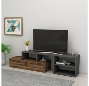 TV stolík/skrinka Nululo (orech svetlý + antracit) . Akcia -20%. Vlastná spoľahlivá doprava až k Vám domov. 1095160
