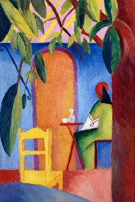 Umelecká tlač Turkish Cafe No.2 (Abstract Bistro Painting) - August Macke, (26.7 x 40 cm)