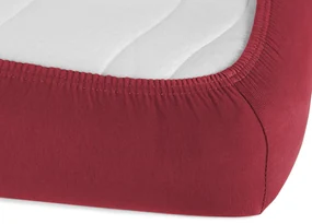 Jersey napínacie prestieradlo JR-010 Vínové 160 x 200 - výška 20 cm