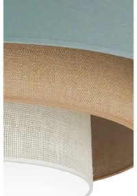 Duolla-LED Stropné svietidlo LUNETA LED/26W/230V pr. 60 cm 4000K tyrkysová/béžová