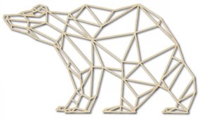 SENTOP Obraz na stenu geometrické tvary medveď PR0244 hnedý