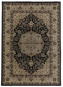 Ayyildiz koberce Kusový koberec Kashmir 2608 black - 160x230 cm