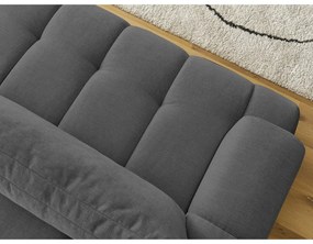 Tmavosivá rozkladacia/s úložným priestorom pohovka 251 cm Fuji – Bobochic Paris
