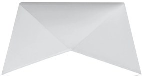 Stropné svietidlo Hexa, 1x biele plastové tienidlo, (biely plast), (25 cm)