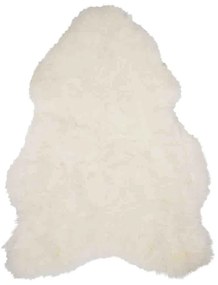 Slovenština  Biela kožušina z ovčej kože - 90 * 60 * 5 cm