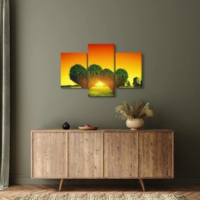 Obraz - Srdce v korunách stromov (90x60 cm)