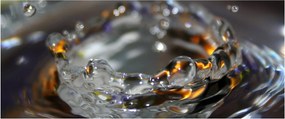 Obraz náramku z kvapiek vody (120x50 cm)