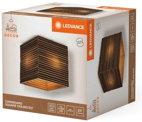 Ledvance - Stropné svietidlo DECOR CARDBOARD 1xE27/15W/230V 25x25 cm