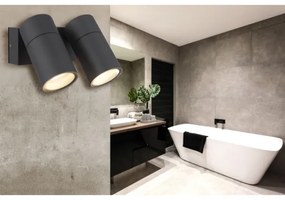 Globo 3209-2 - Nástenné bodové svietidlo PIPER 2xGU10/35W/230V