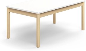 Stôl DECIBEL, 1400x800x590 mm, akustický HPL - biela