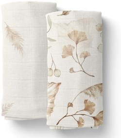Mušelínové zavinovacie plienky s bambusom BOHO, 2 ks