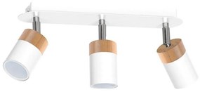 Bodové svietidlo JOKER WHITE WOOD 3xGU10/8W/230V