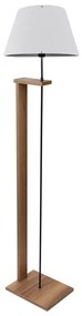 Stojacia lampa AYD 1xE27/40W/230V biela+/hnedá