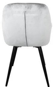Sammer Elegantné stoličky velúrové v sivej farbe- 2 kusy v sade HD18151