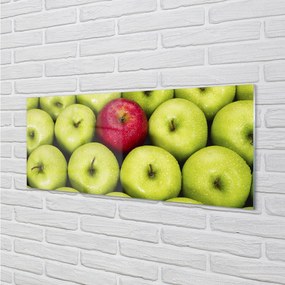 Obraz plexi Zelená a červená jablká 120x60 cm