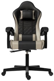 InternetovaZahrada Kancelárska stolička HyperSeat - čierna/béžová