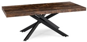 Stôl AGORDO 160–240 cm Dub Rustikál/Čierny