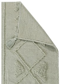 Svetlozelený prateľný ručne tkaný bavlnený koberec 170x240 cm Tribu Olive – Lorena Canals