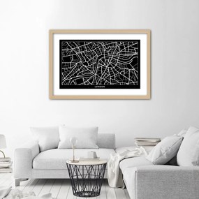 Gario Plagát City plan London Farba rámu: Bez rámu, Rozmery: 60 x 40 cm