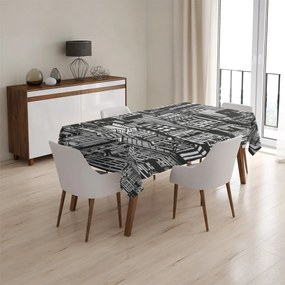 Sablio Obrus Kreslené mrakodrapy - 130x130 cm