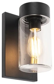 Moderná vonkajšia nástenná lampa z nerezovej ocele čierna IP44 - Jarra