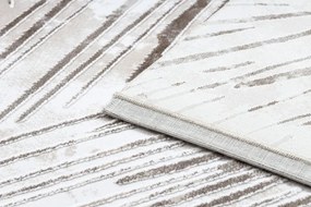 Koberec AKRYL VALS 0W1733 C56 46 abstrakcia 3D slonia kosť / béžový