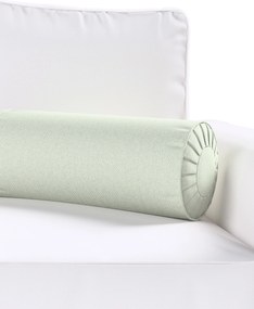 Valcový vankúš so záhybmi farba produktu modrá látka zapletaná