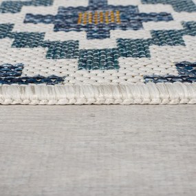 Žlto-modrý vnútorný a vonkajší koberec 120x170 cm Zia Trellis – Flair Rugs