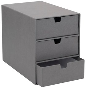 Sivý zásuvkový box s 3 zásuvkami Bigso Box of Sweden Ingrid
