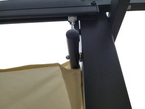 Jokomisiada Záhradná PERGOLA Para Sole ESTIVO 3x3x2,4m Vodotesná strecha SP0835