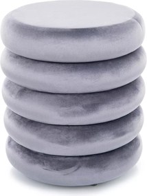 SI Calvi Velvet taburetka sivý