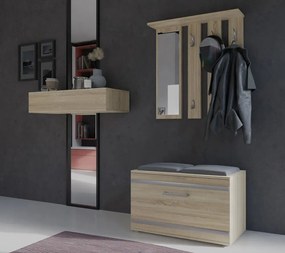 Predsieňová zostava Oasis 1 (dub sonoma) (so zrkadlom). Akcia -23%. Vlastná spoľahlivá doprava až k Vám domov. 1132532
