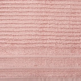 Dekorstudio Bavlnený uterák SAMMY zdobený pruhmi v púdrovoružovej farbe Rozmer uteráku: 70x140cm