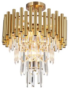 Luster na tyči MADISON 9xE14/40W/230V zlatá