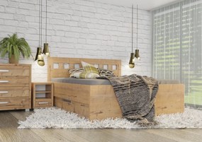 Wood Service Posteľ Janka Kráľovská výška s úložným priestorom 140 x 200