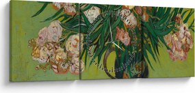 Obraz - Vincent van Gogh, Oleanders, reprodukcia (s hodinami) (90x30 cm)