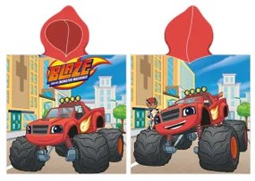 Carbotex Detské pončo 50 × 115 cm ‒ Plamínek a Čtyřkoláci Monster Truck