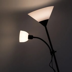 Brilagi - Stojacia lampa ARIANA 1xE27/100W/230V + 1xE14/25W čierna