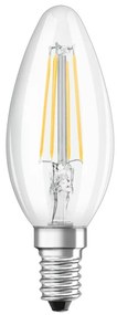 LED žiarovka E14 B35 4,8W = 40W 470lm 4000K Neutrálne 300° vlákno OSRAM SUPERSTAR Stmievateľné