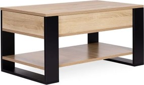 Rozkladací konferenčný stolík s výklopnou doskou 90 cm