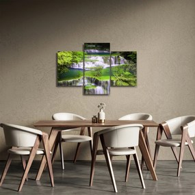 Obrázok - Vodopády Huay Mae Khamin, Kanchanaburi, Thajsko (90x60 cm)