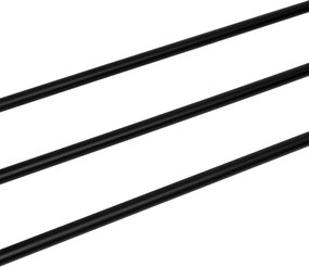 Čierny dvojitý vešiak na oblečenie BENI