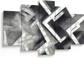 Abstraktný obraz kociek (150x105 cm)